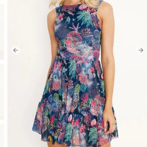 BLACKMILK ~ FRIENDS NOT ANEMONES Bow Back Dress ~ EUC! ~ Sz M